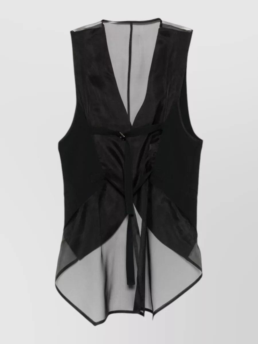 Emporio Armani Sheer-Panel Waistcoat