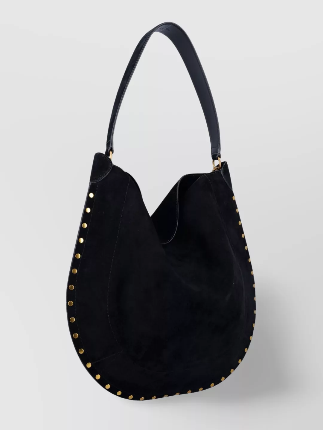 Isabel Marant Studded Suede Leather Shoulder Bag