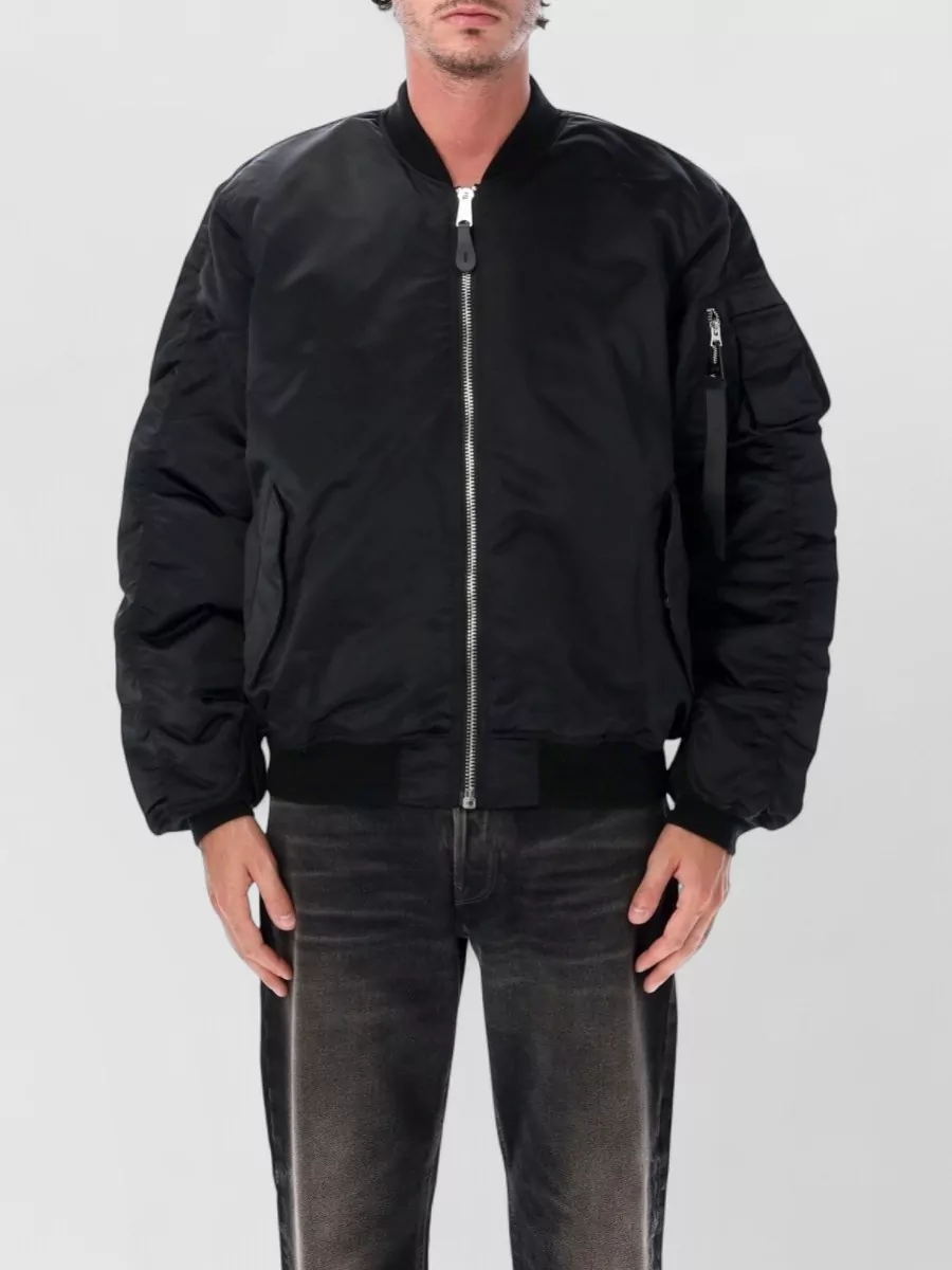 Alpha Industries quilted relaxed-fit padded bomber jacket