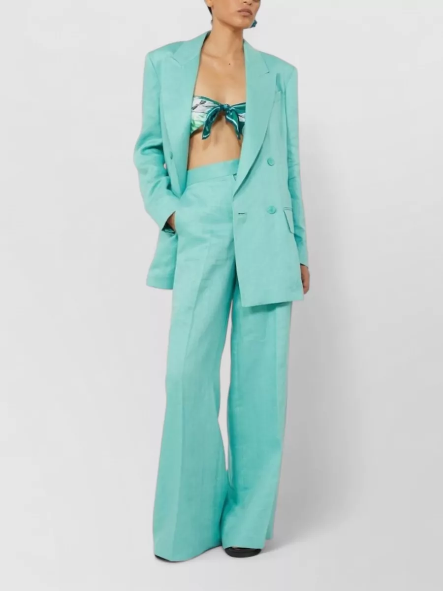 Max Mara Linen Wide-Leg Trousers