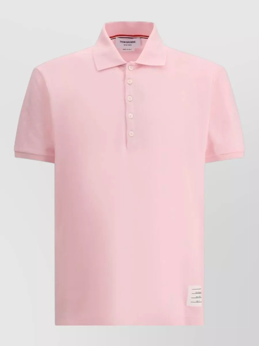 Thom Browne cotton short-sleeve polo shirt