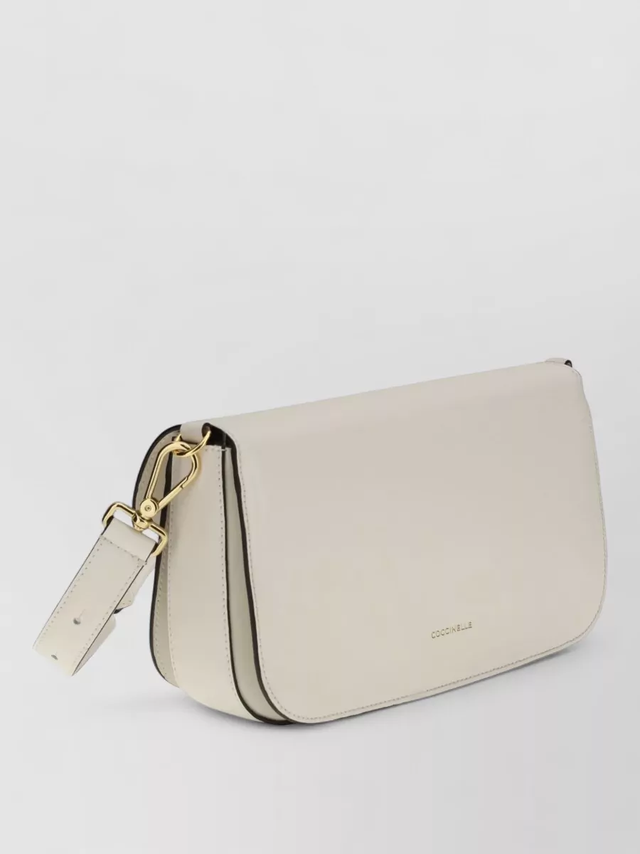 Coccinelle Shoulder Bag Structured Design Detachable Strap
