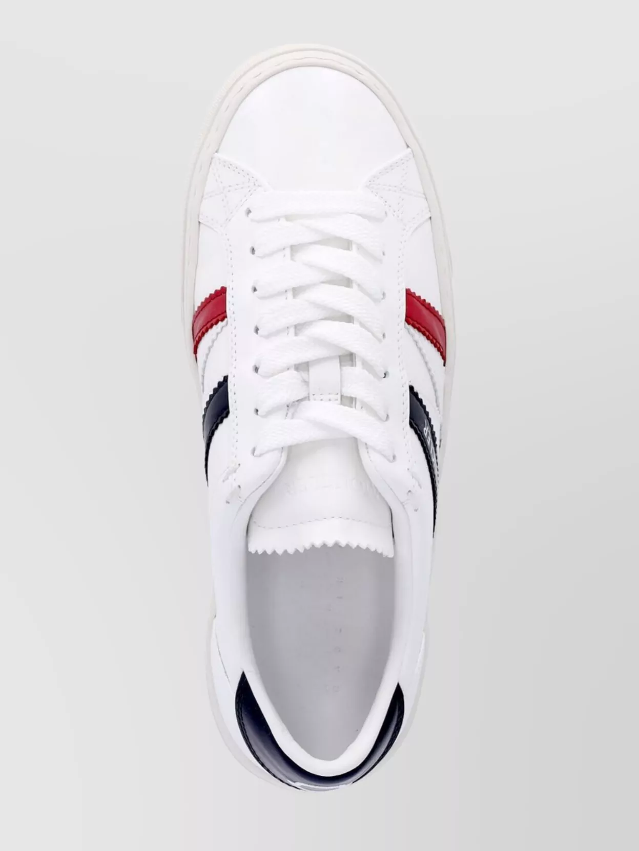Shop Moncler Low Top Rubber Sole Sneakers In White