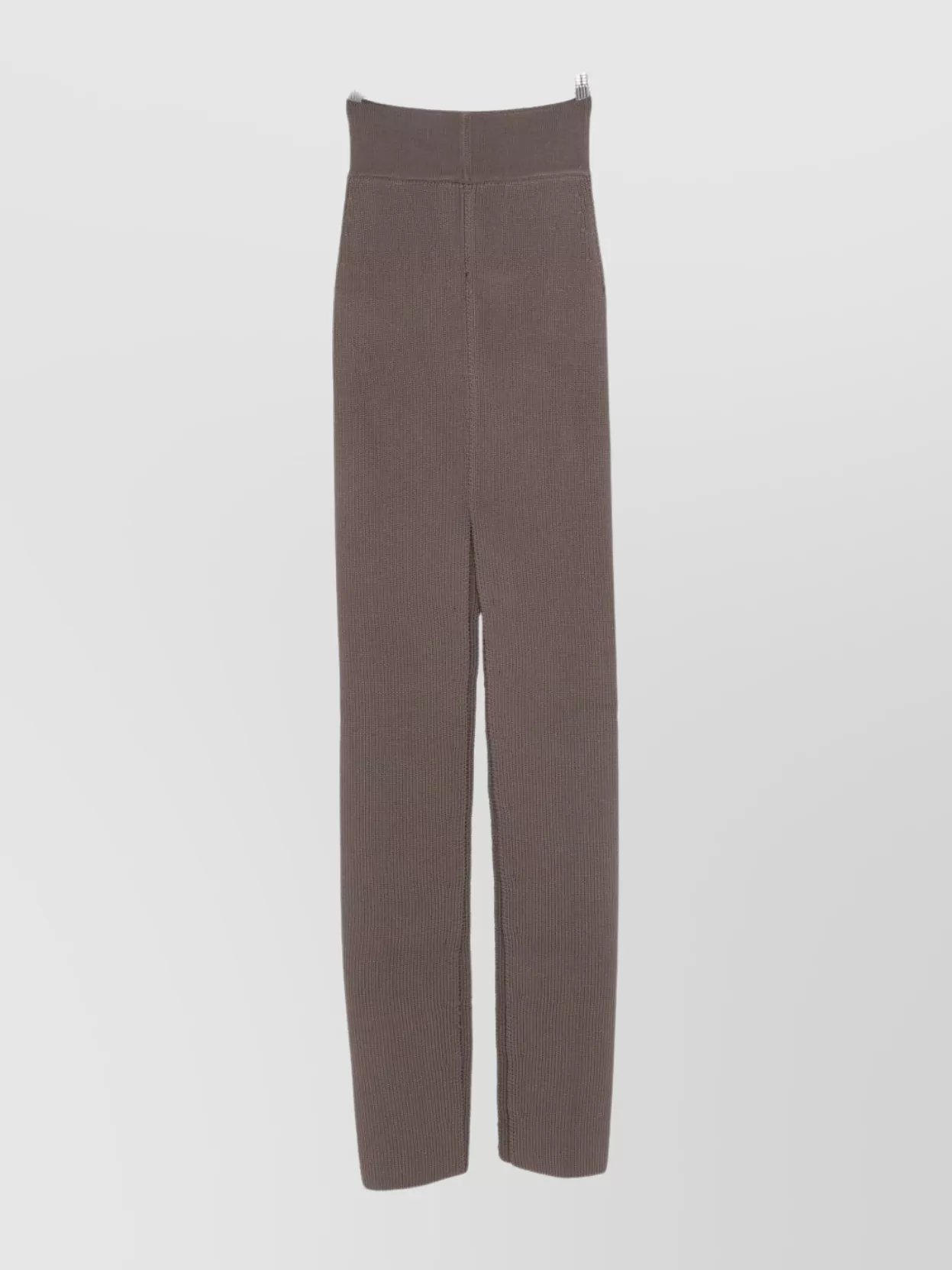 Rick Owens Midi Skirt With High Waist And Front Slit In Burgundy