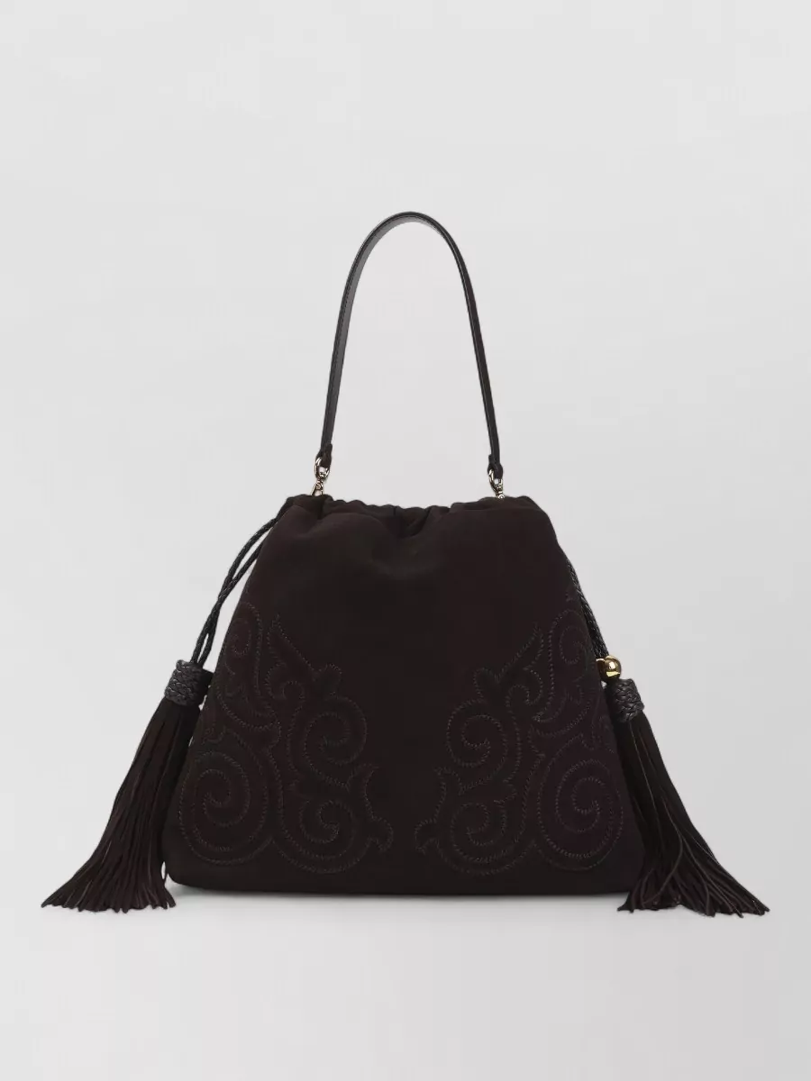 Etro medium suede bucket bag