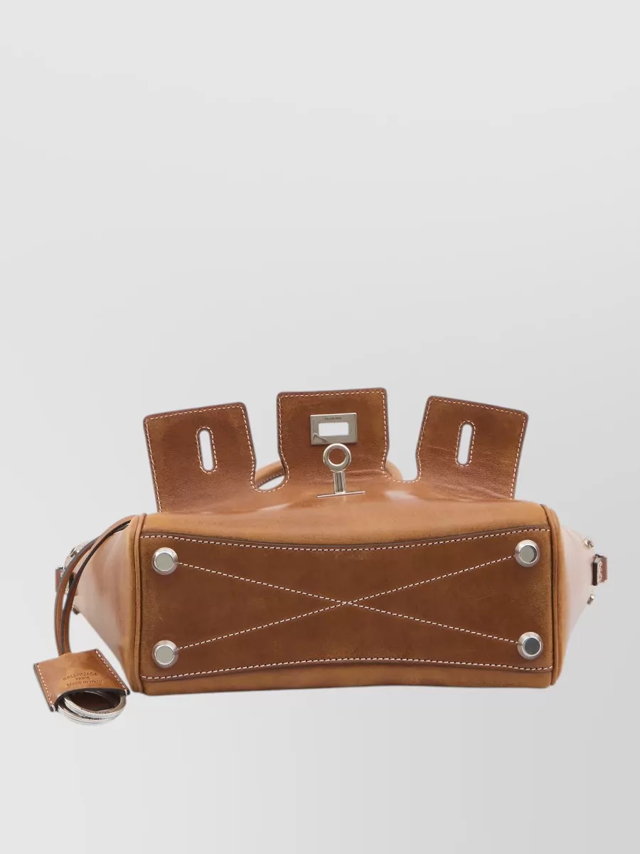 Balenciaga Bel Air Leather Mini Carry All Tote