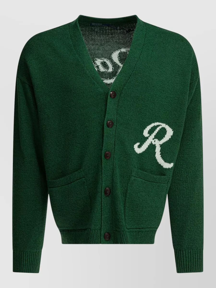 Polo Ralph Lauren fine-knit v-neck linen-cotton cardigan