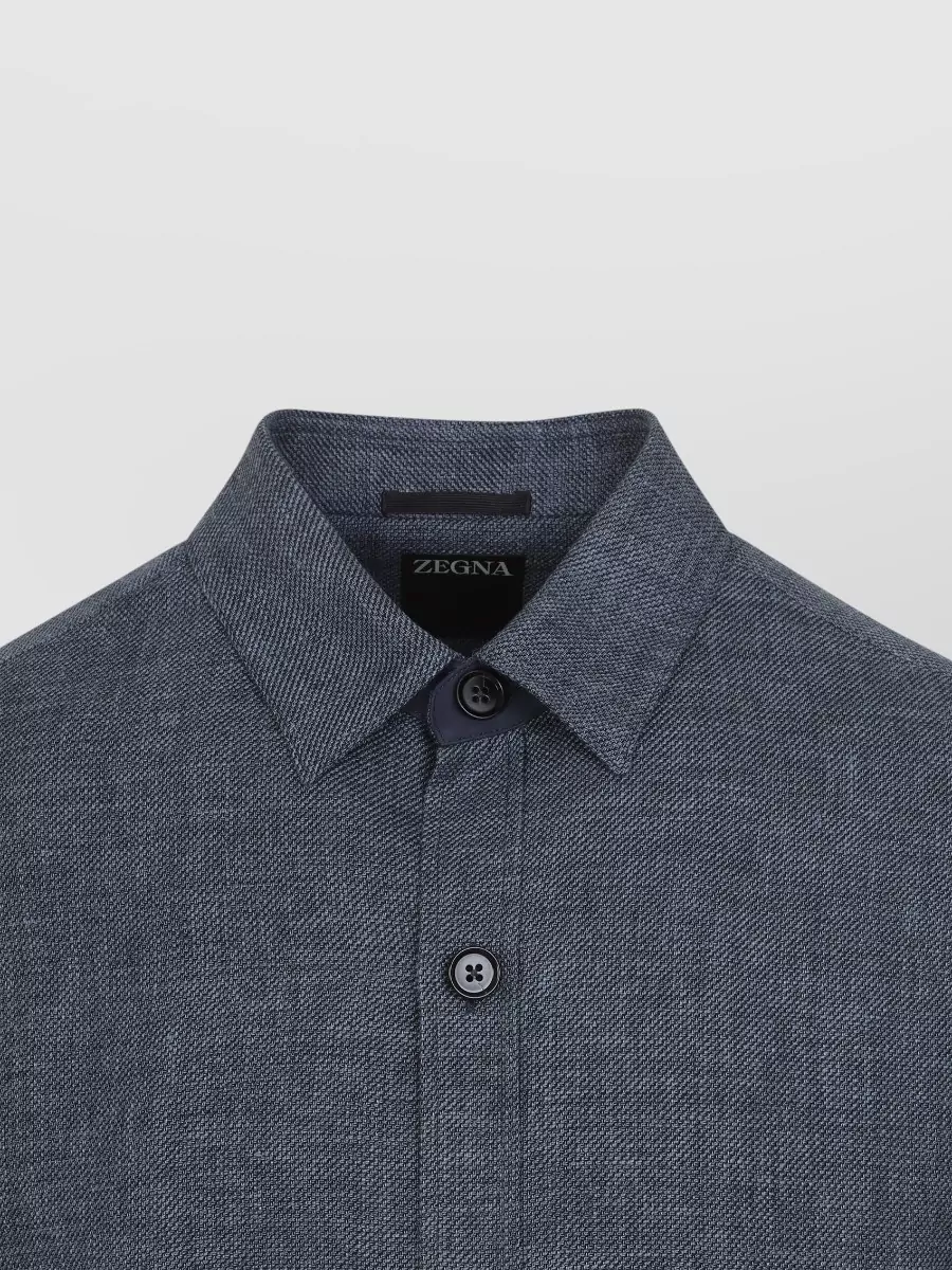 Zegna Cashmere Linen Silk Overshirt