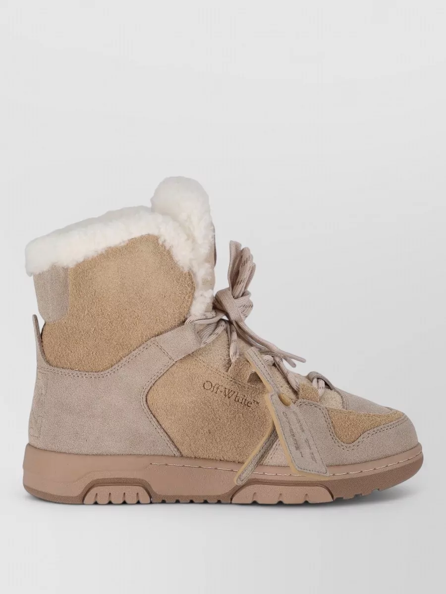 Off-White Leather High-Top Sneakers