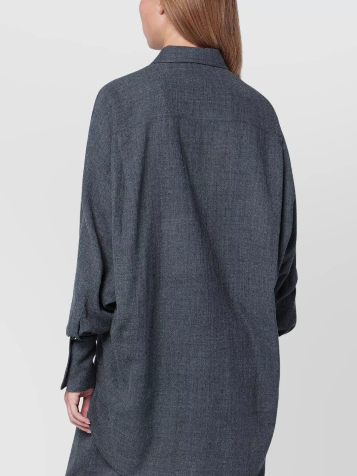 Darkpark Oversized Shirt And Scarf Combination In Blue