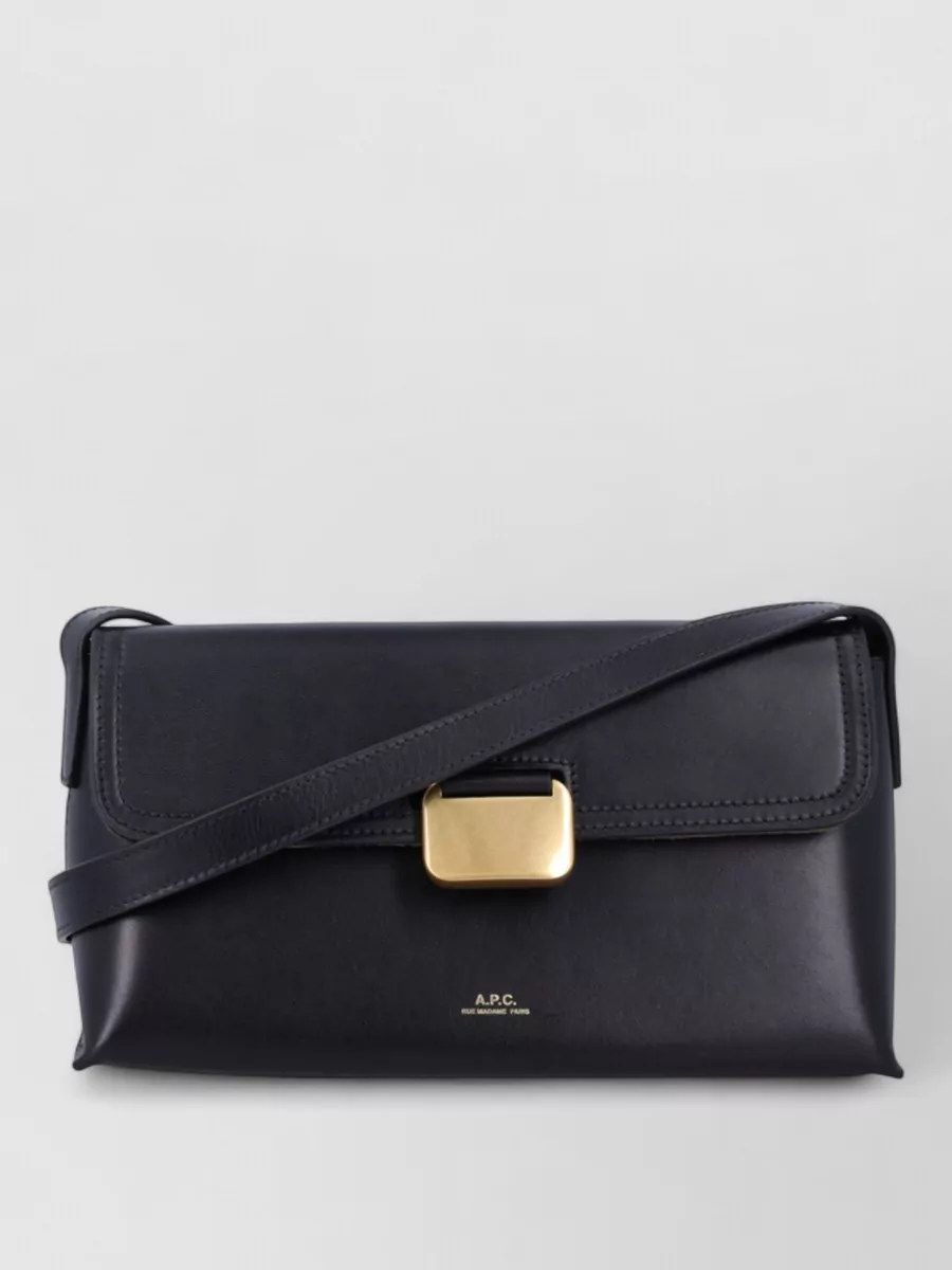 A.P.C. small leather clutch bag