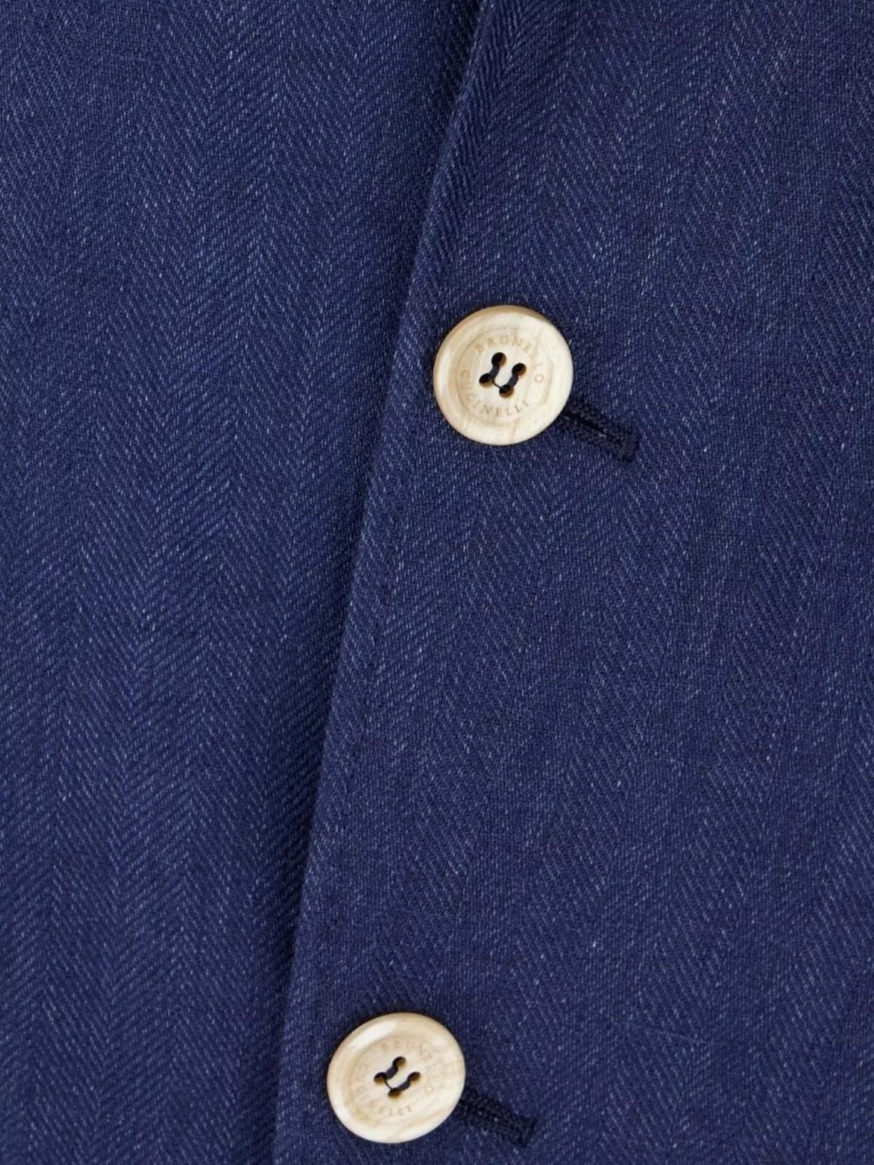 Brunello Cucinelli Linen Blazer Featuring Button Detailing