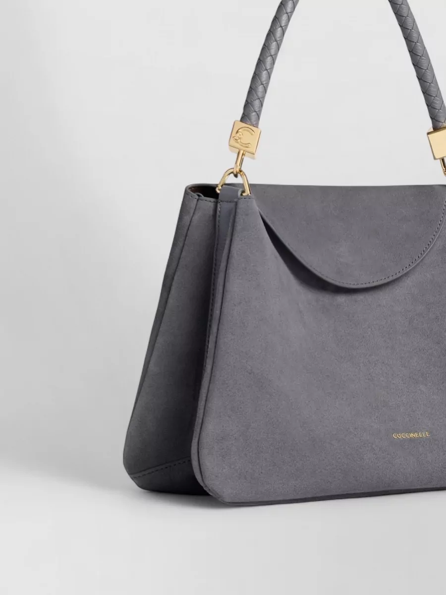 Coccinelle Suede Leather Shoulder Bag