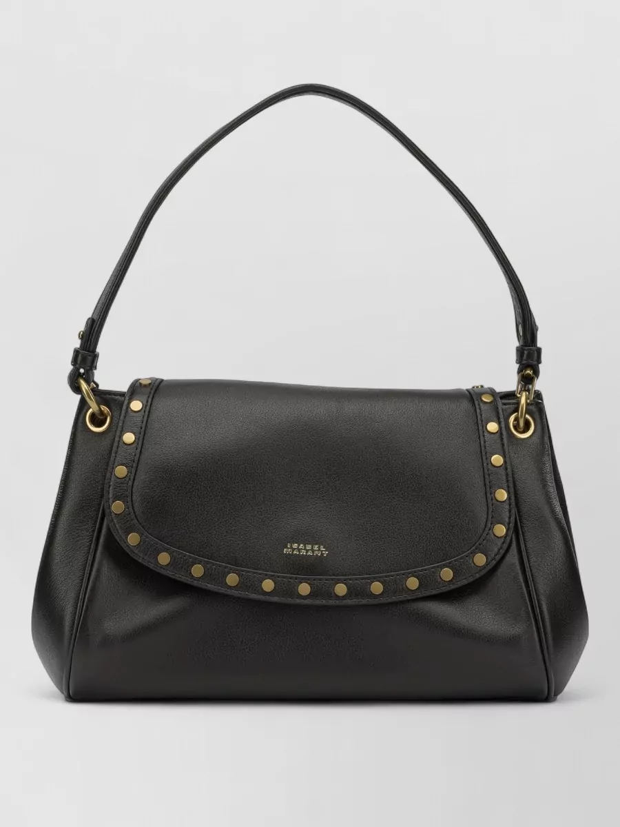 Isabel Marant small lamb leather clutch bag