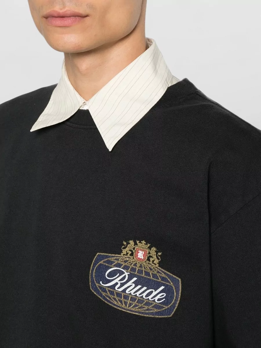 Rhude Cotton Logo Print T-Shirt
