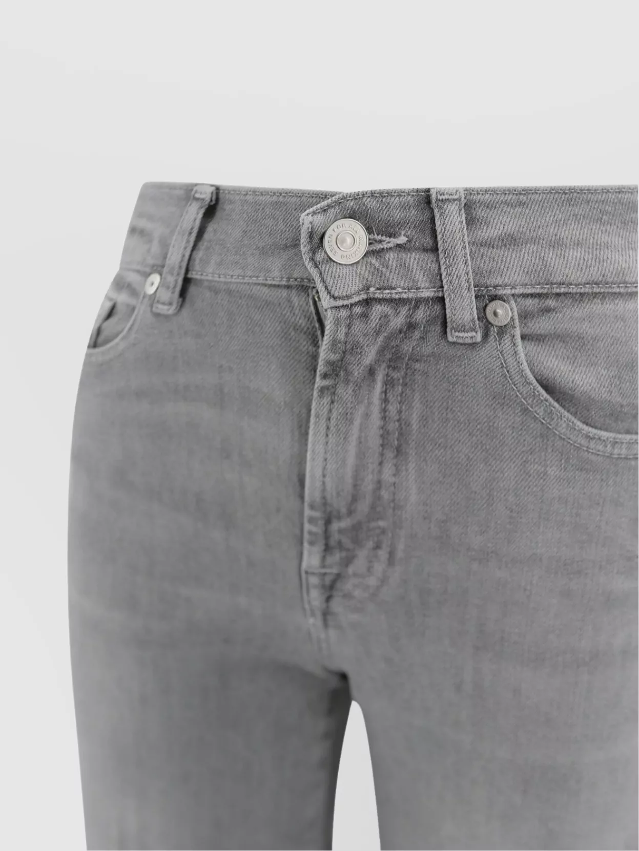 7 For All Mankind High Waist Cotton Jeans