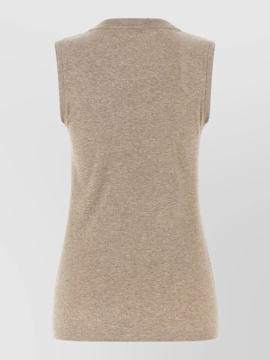 Peserico Ribbed Sleeveless Top