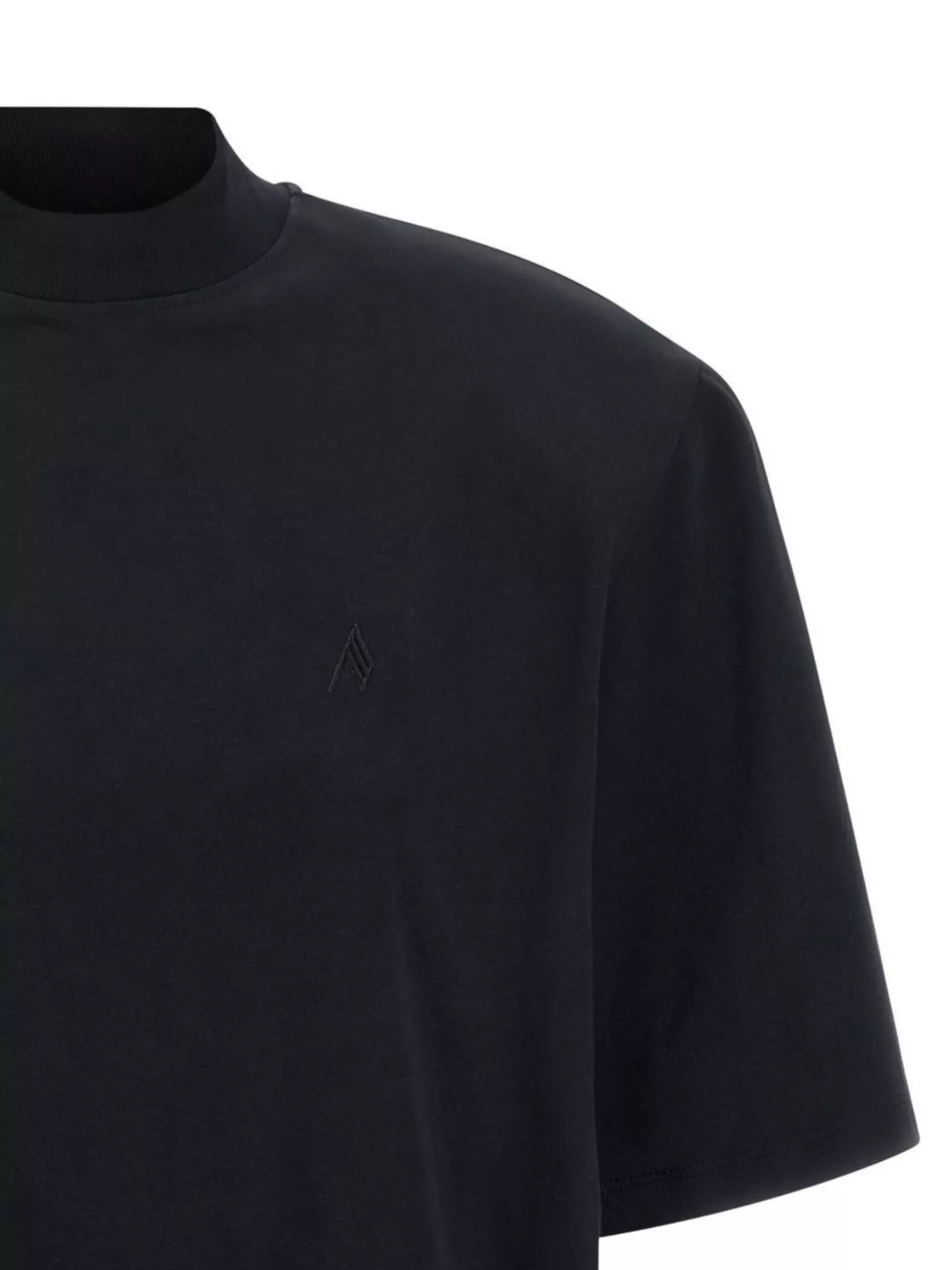 Attico T-shirt Black In Blue