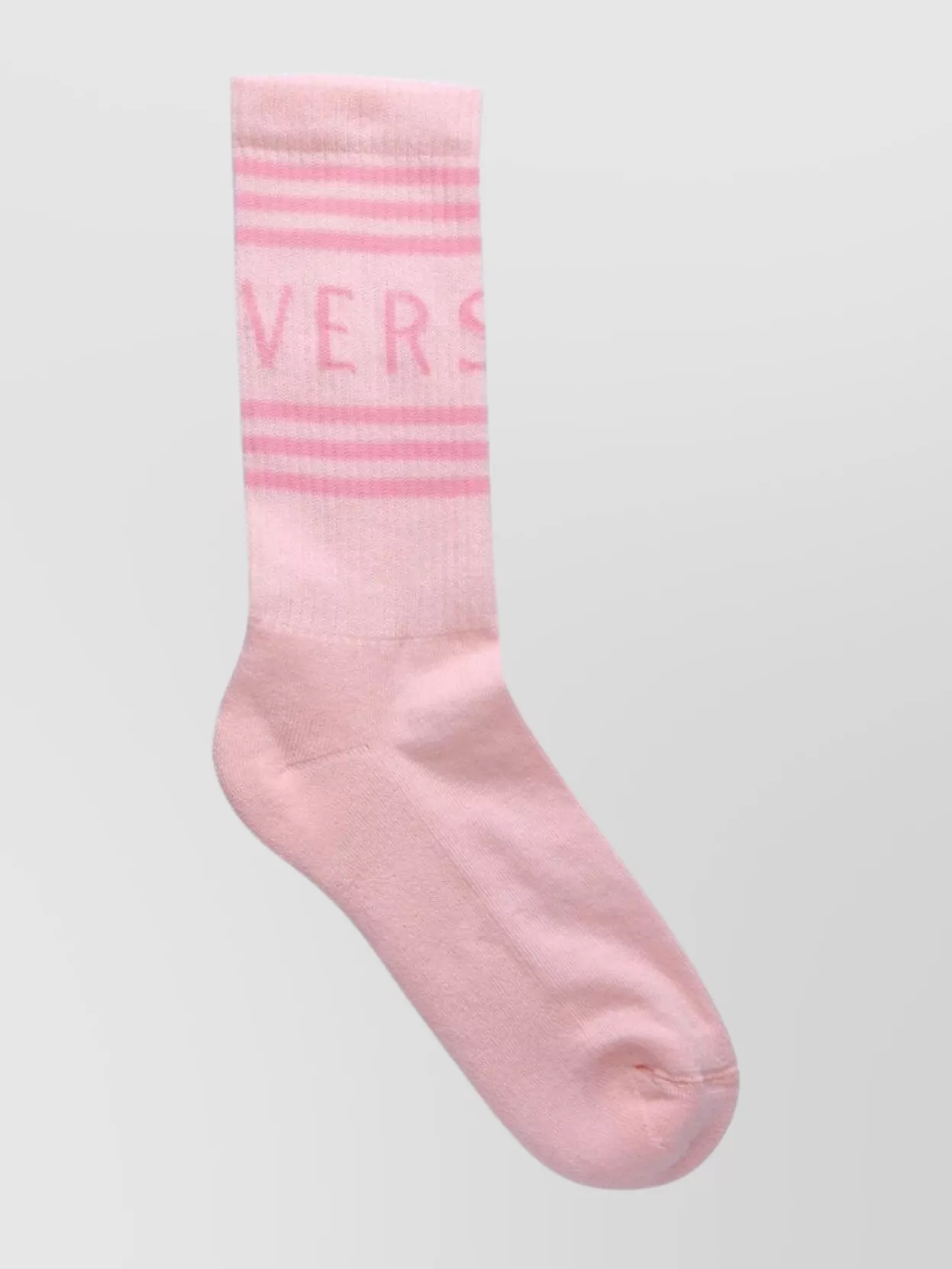 Versace Organic Cotton Socks Featuring Striped Pattern