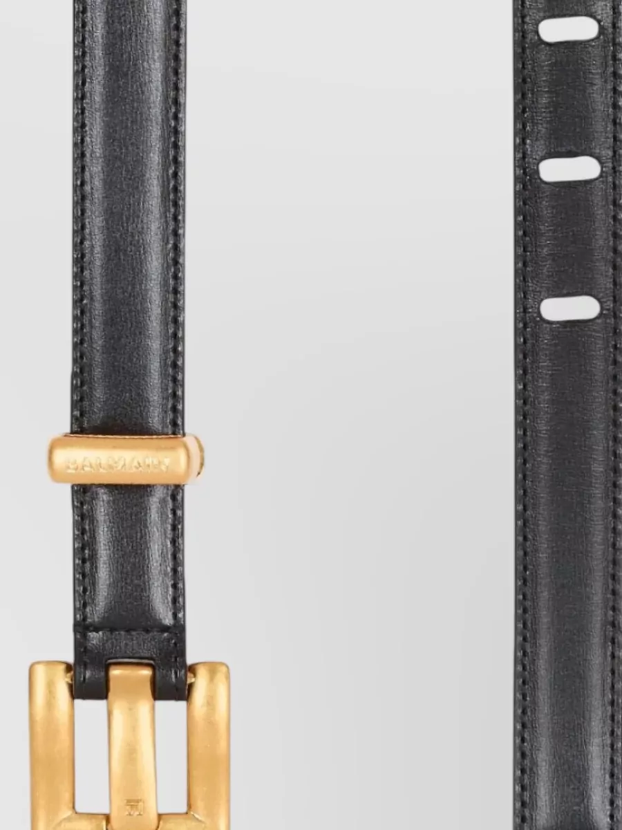Balmain Calfskin Leather Belt