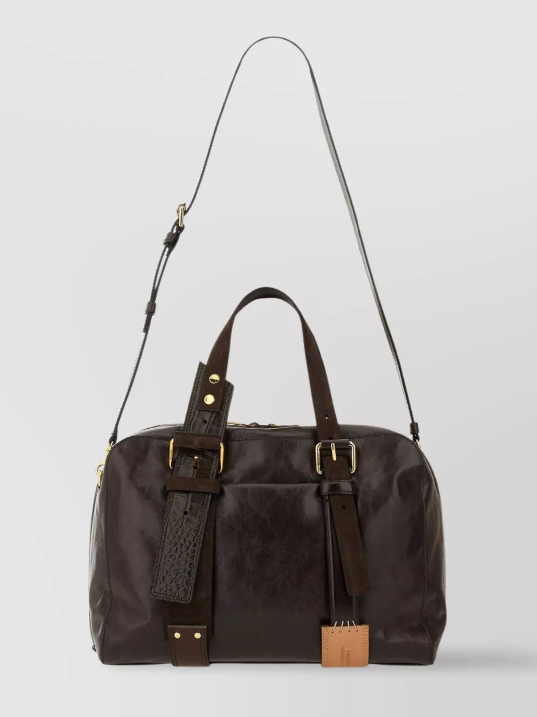 【関税&送料込】Moschino Two-Tone Wool And Satin Oversize Ve Moschino Leather shoulder bag adjustable strap | The Fashion