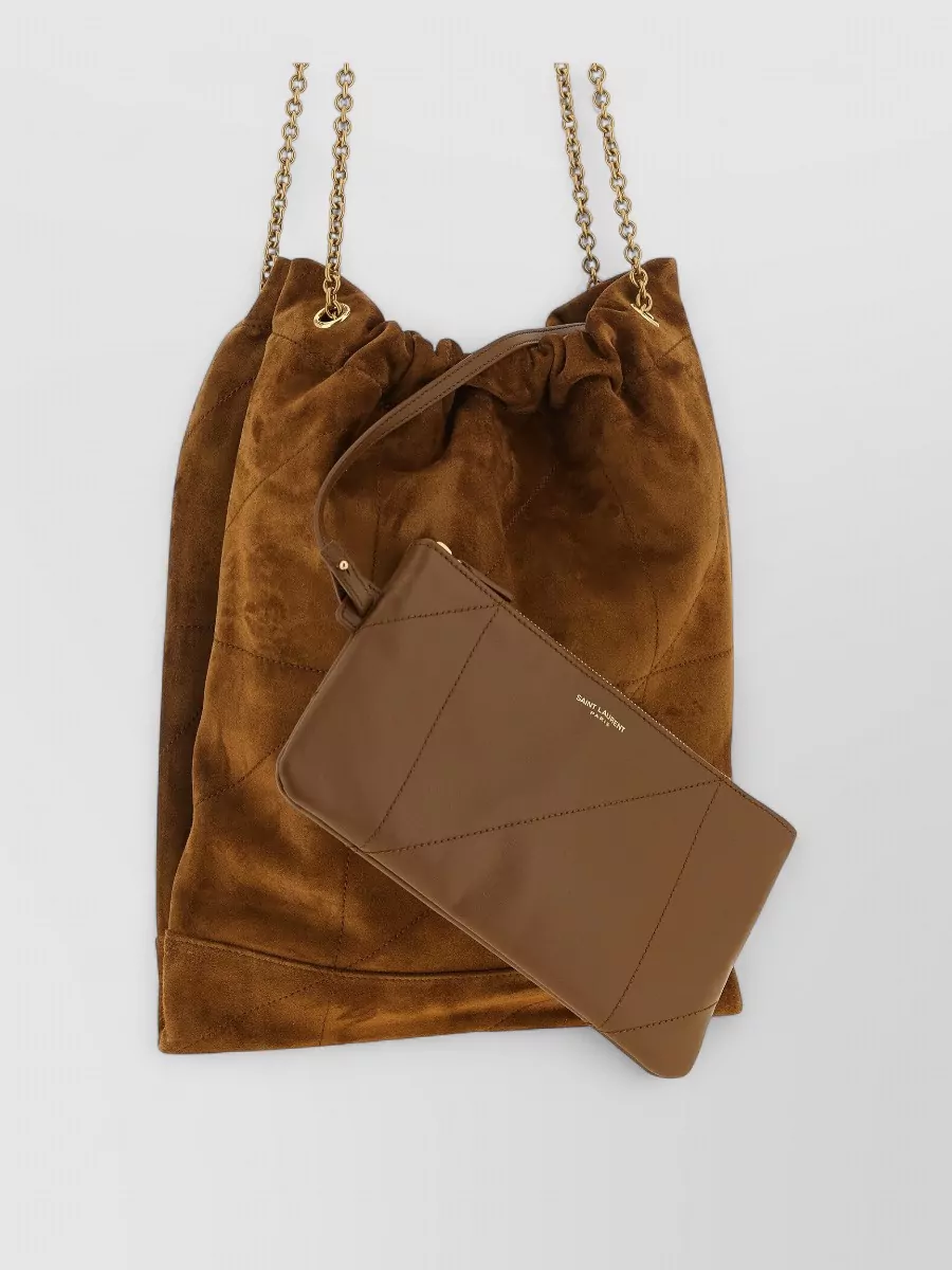 Saint Laurent Small Crossbody Bag Featuring Chain Strap