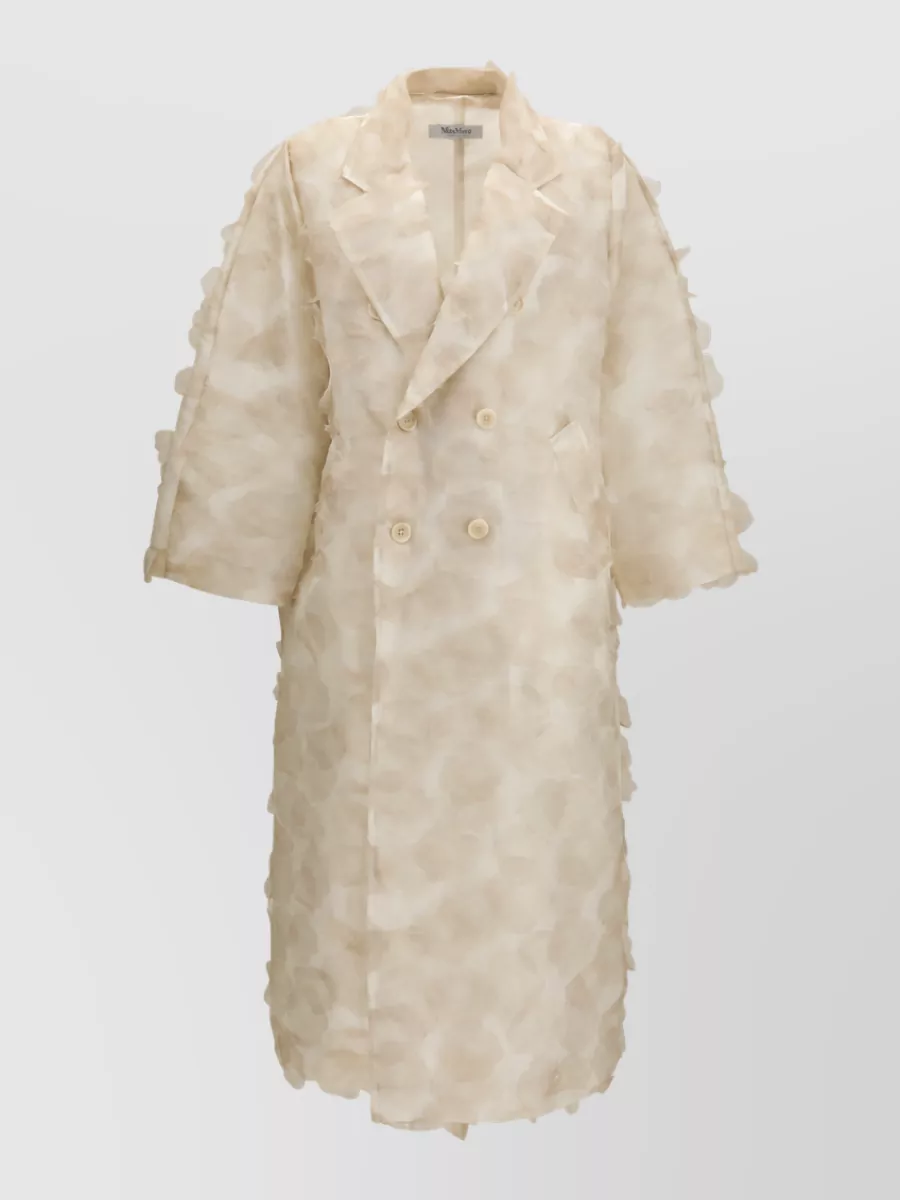 Max Mara Silk knee-length coat