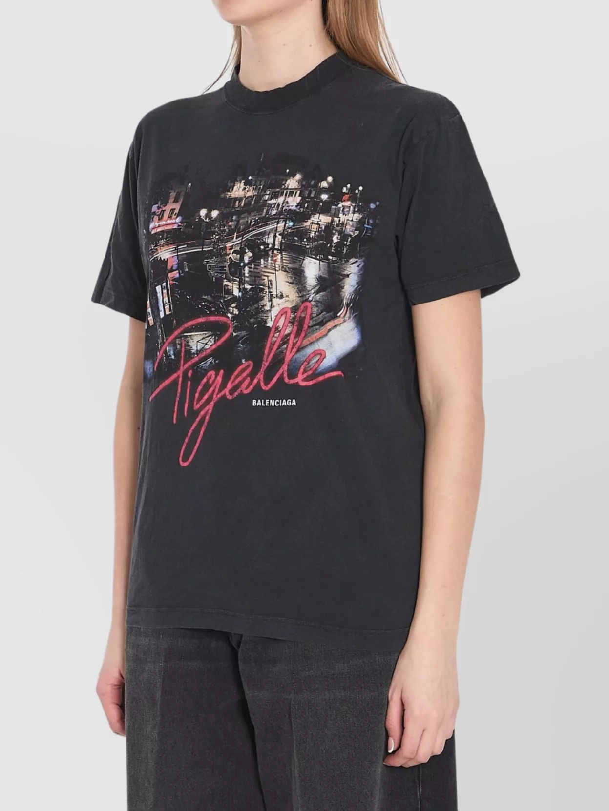 Balenciaga Pigalle Crewneck T-Shirt Graphic Print