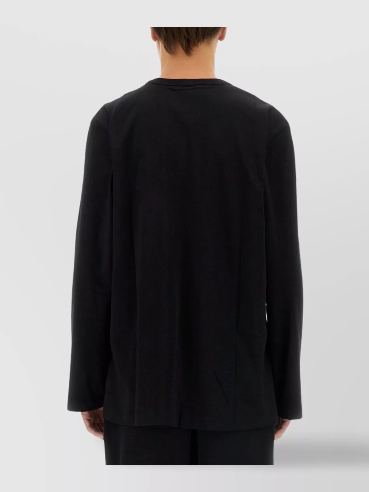 Helmut Lang Logo Crew Neck T-Shirt Long Sleeves