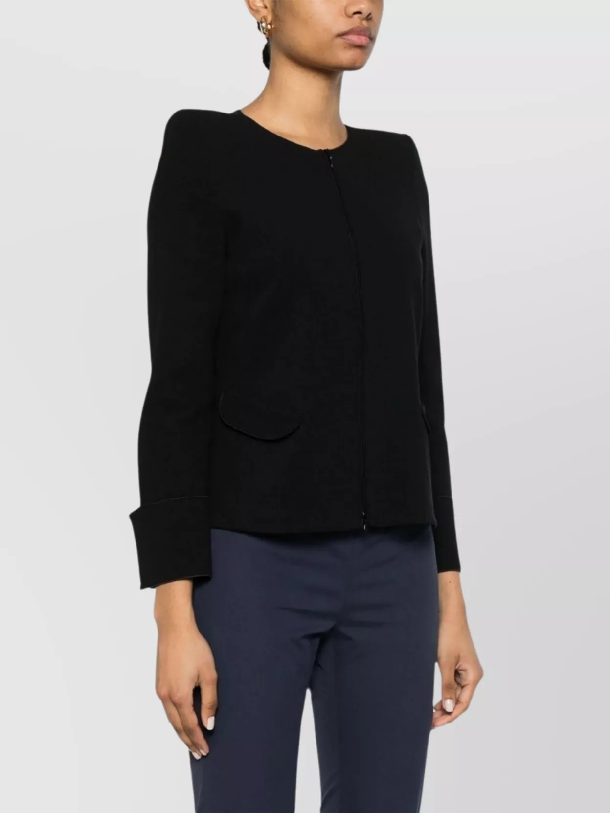 Emporio Armani Blazer Jacket In Cotton