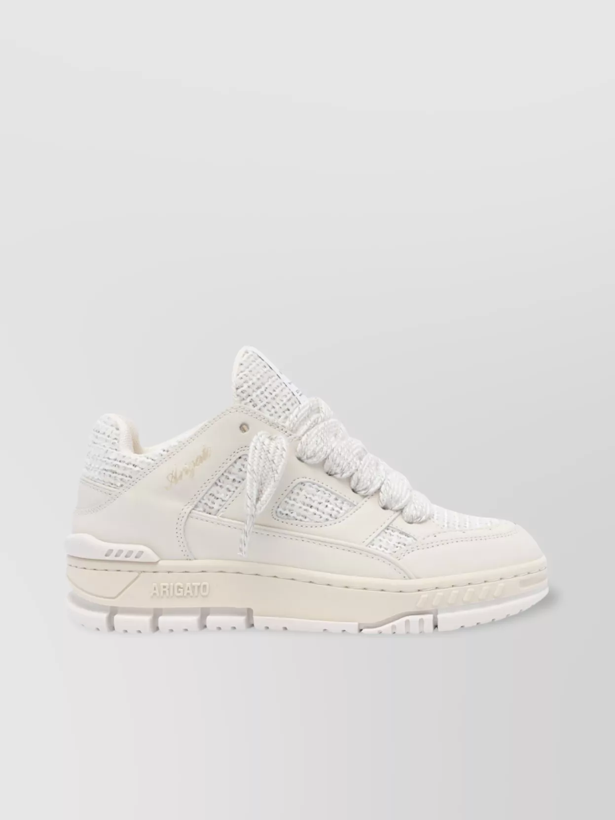 Axel Arigato Round Toe Fabric Sneakers With Textured Upper
