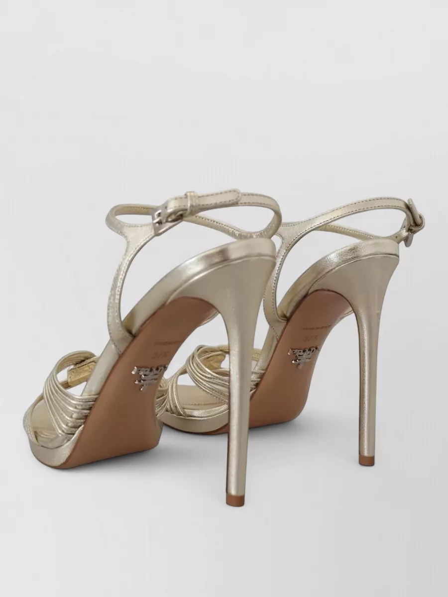 Prada Leather Ankle-Strap Sandals