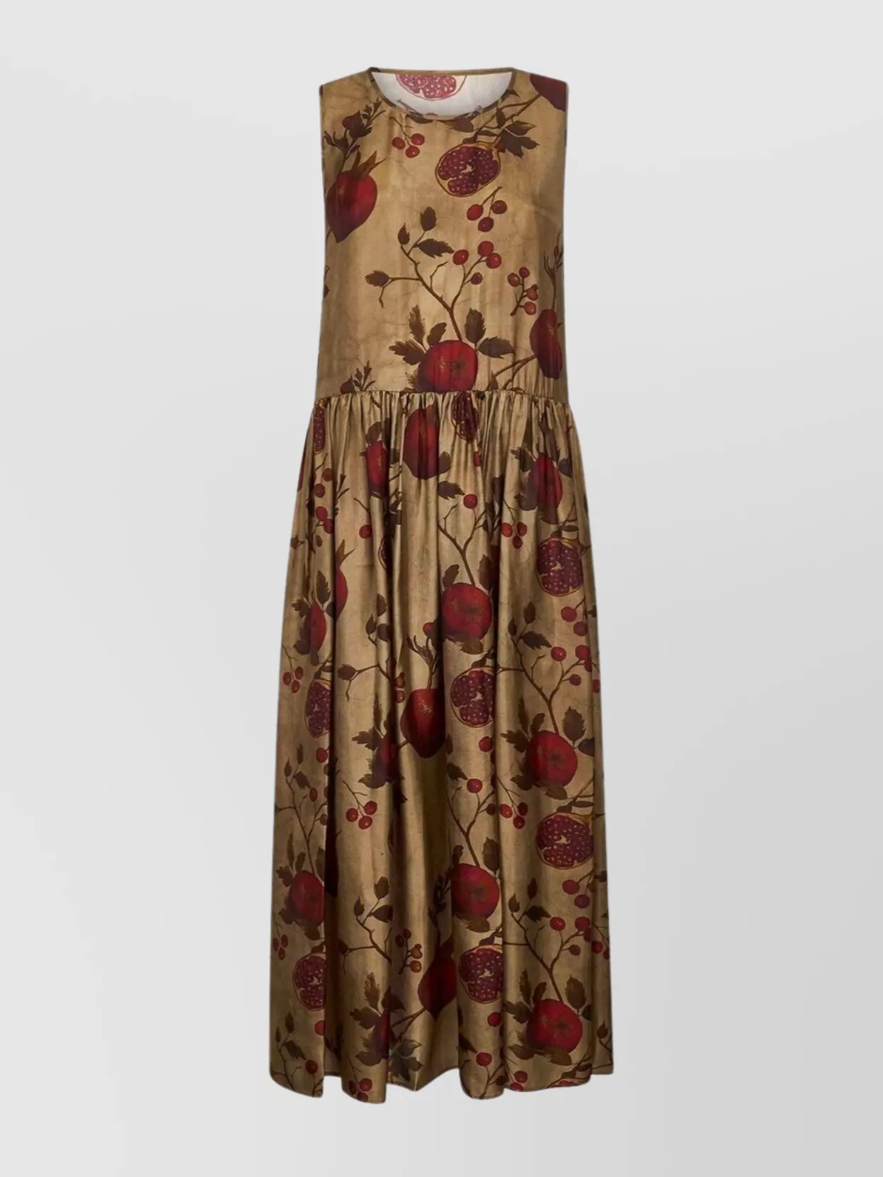 Uma Wang Pomegranate Print Ankle-Length Dress