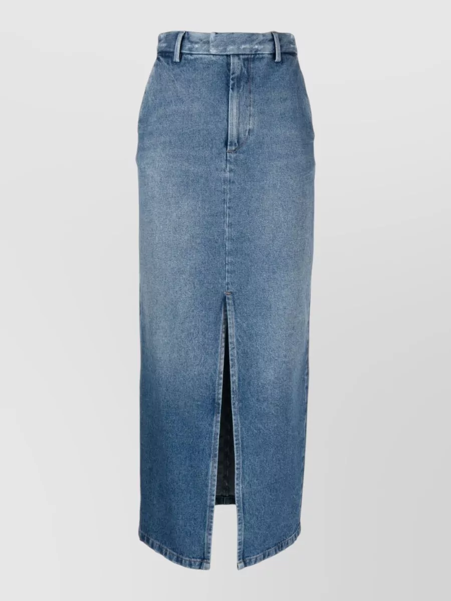 Armarium Denim High-Rise Midi Skirt