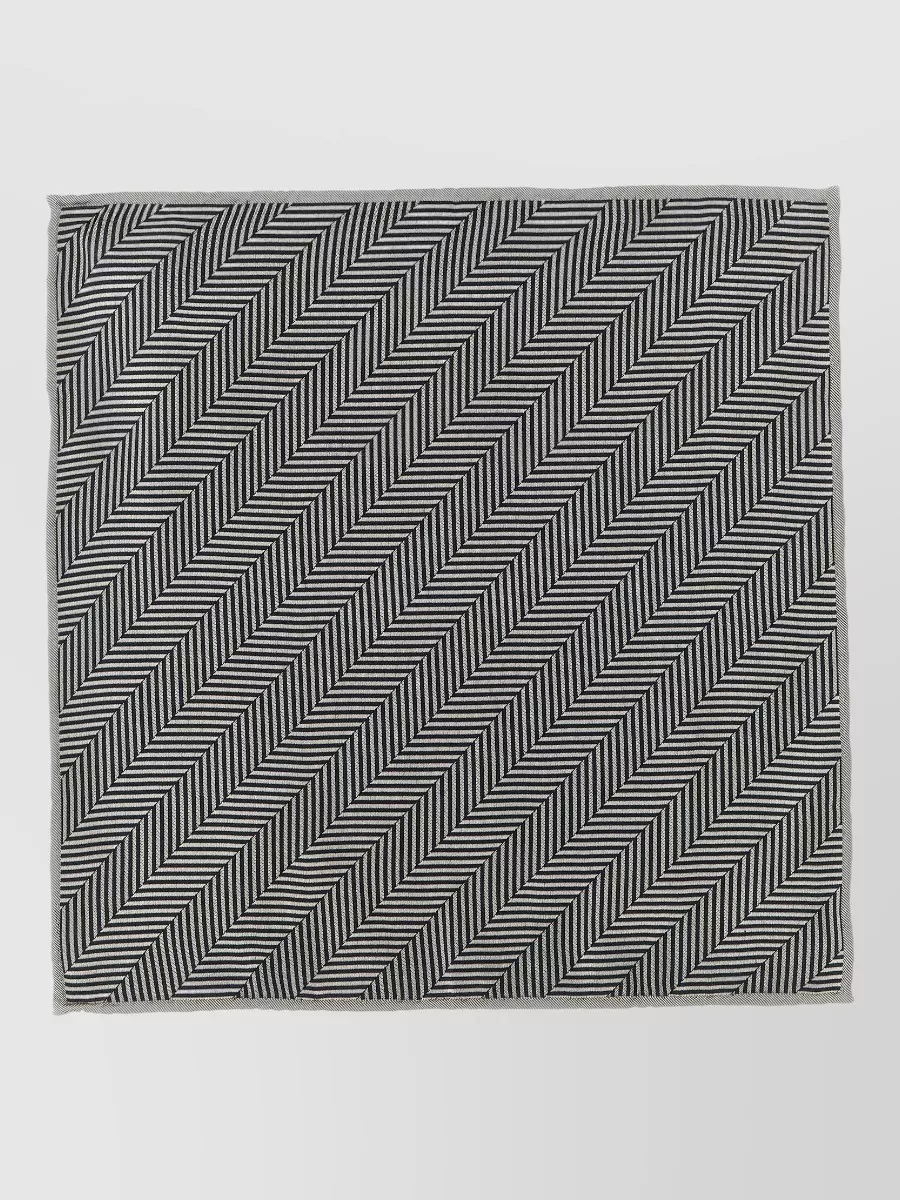 Brunello Cucinelli silk chevron pocket square