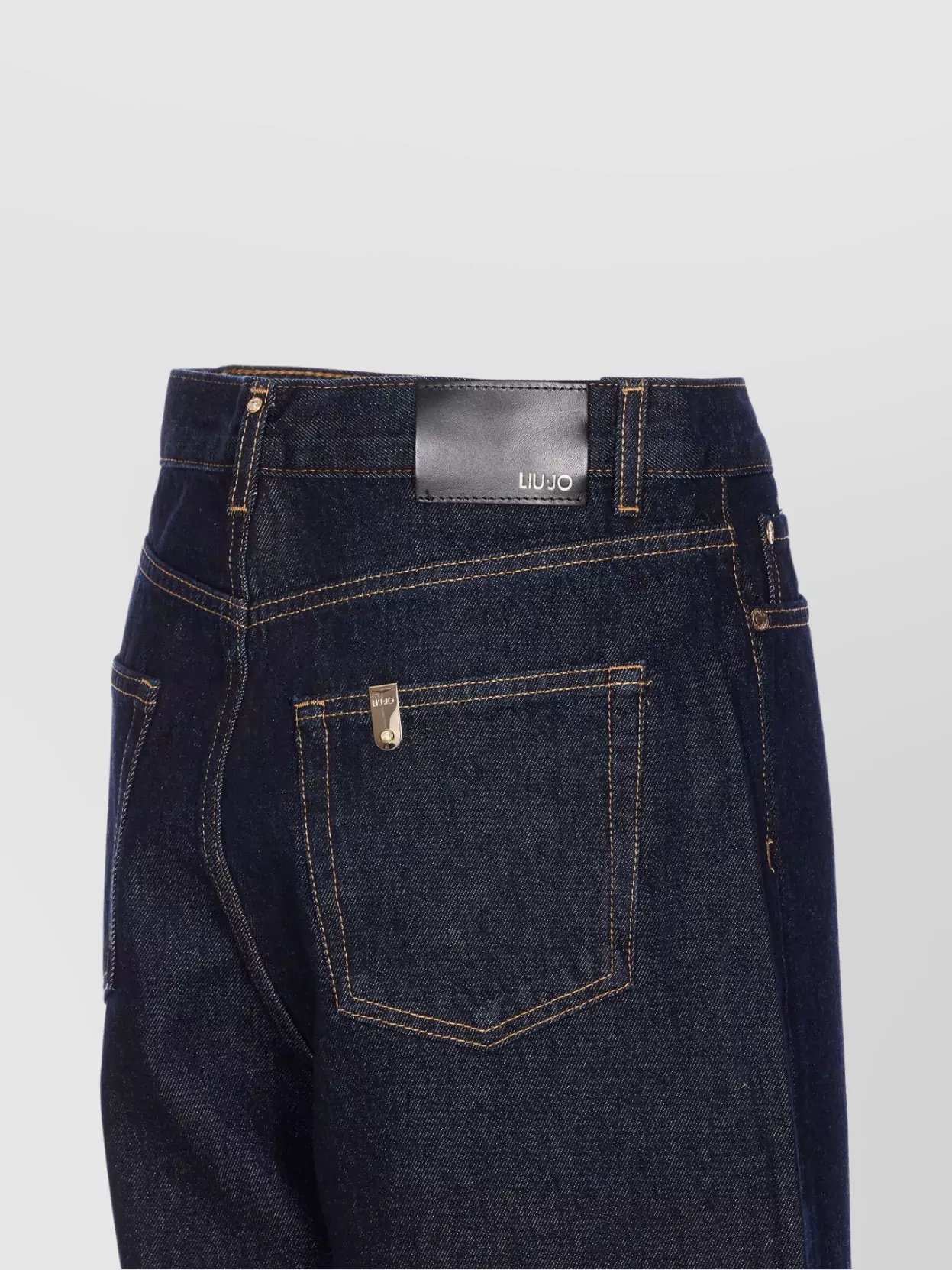 Liu •jo Regular Fit Denim Jeans With Contrast Stitching In Blue