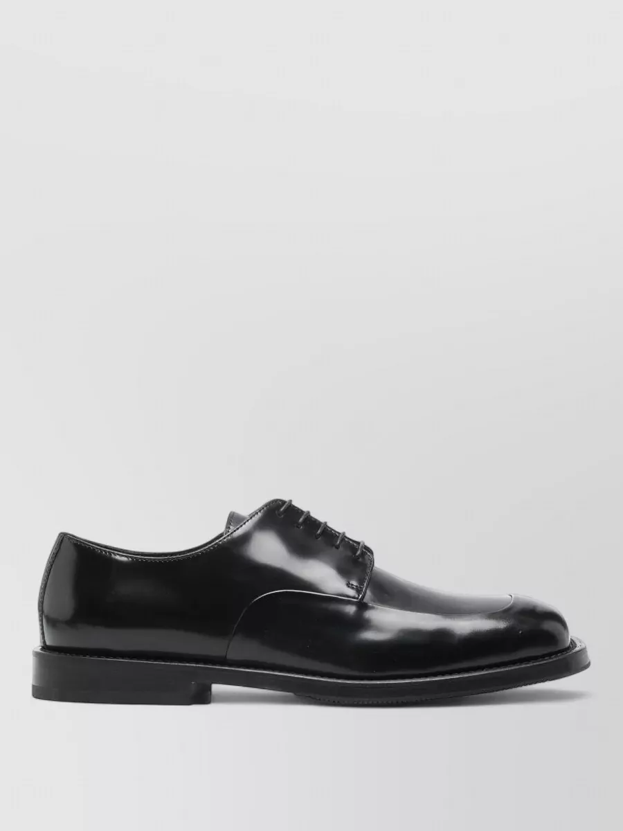 Moschino leather derby shoes