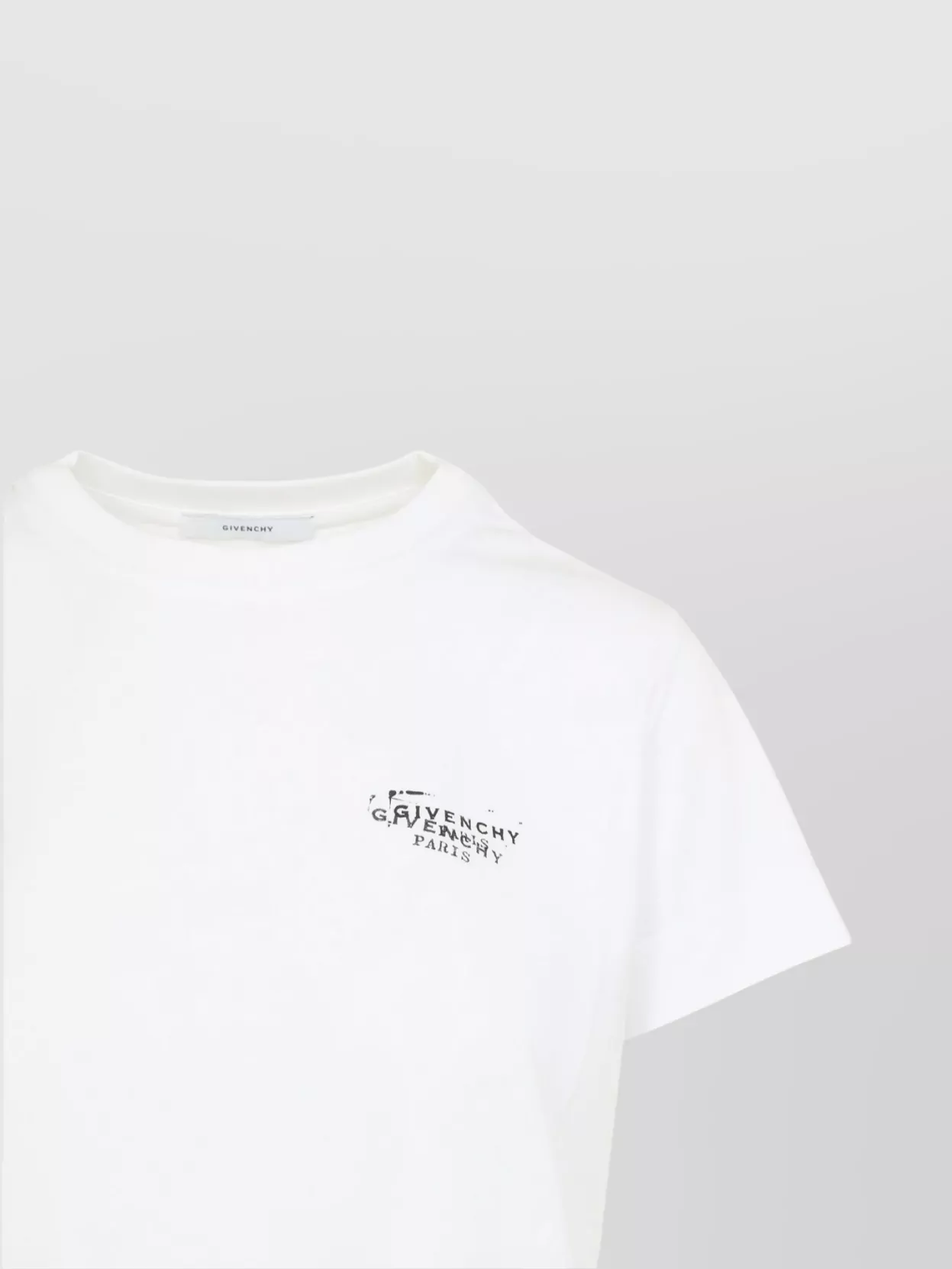 Givenchy Graphic Print Short Sleeve Crew Neck Top