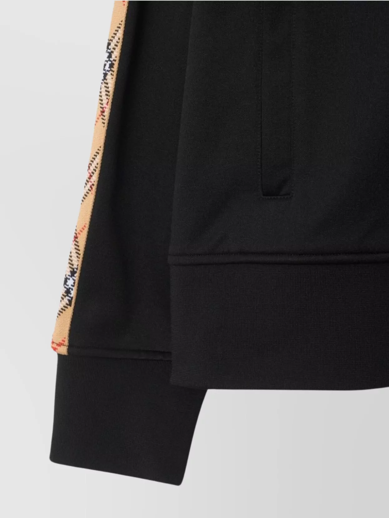 Burberry Logo Hoodie Striped Detail