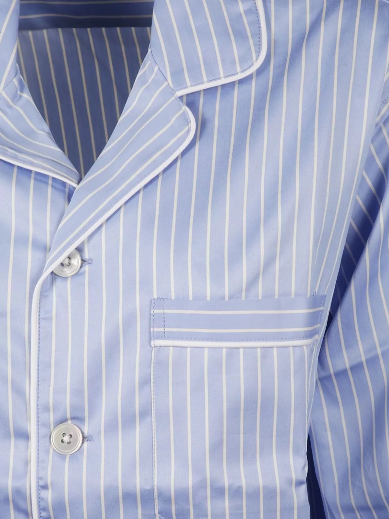 Tekla Organic Cotton Striped Pyjama Shirt