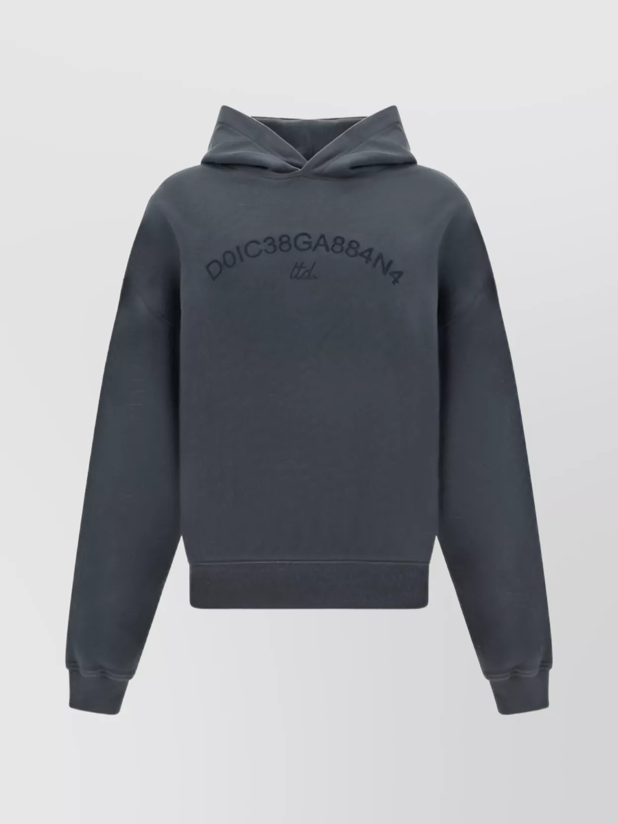 Dolce & Gabbana Cotton Oversize Hooded Sweater In Gray