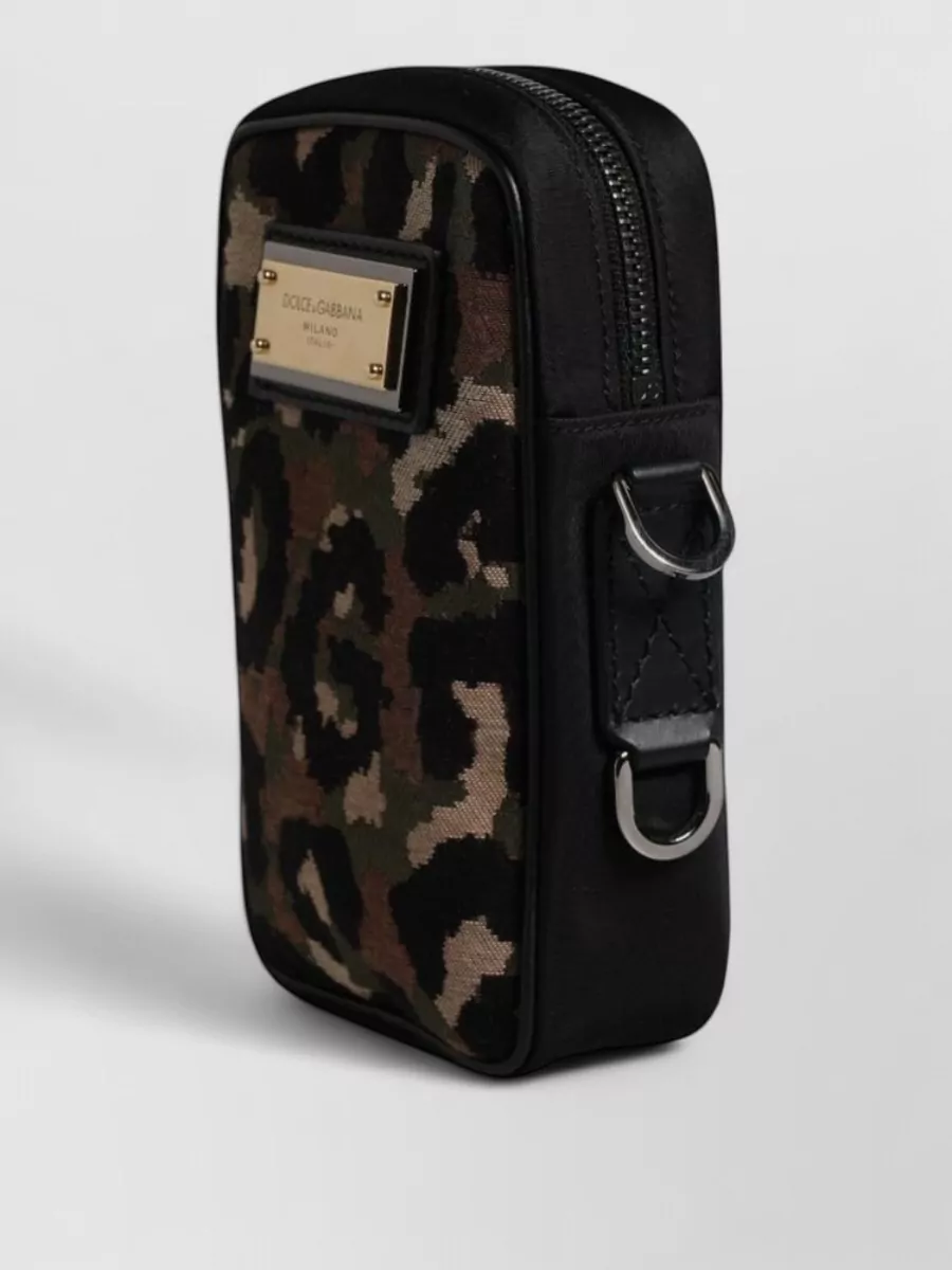 Dolce&Gabbana Calfskin Camouflage Crossbody Bag