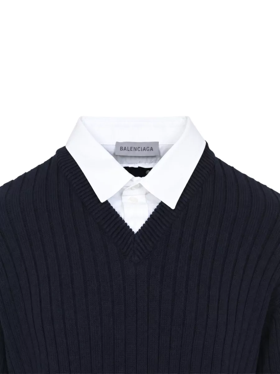 Balenciaga Cotton Hybrid Tank Top