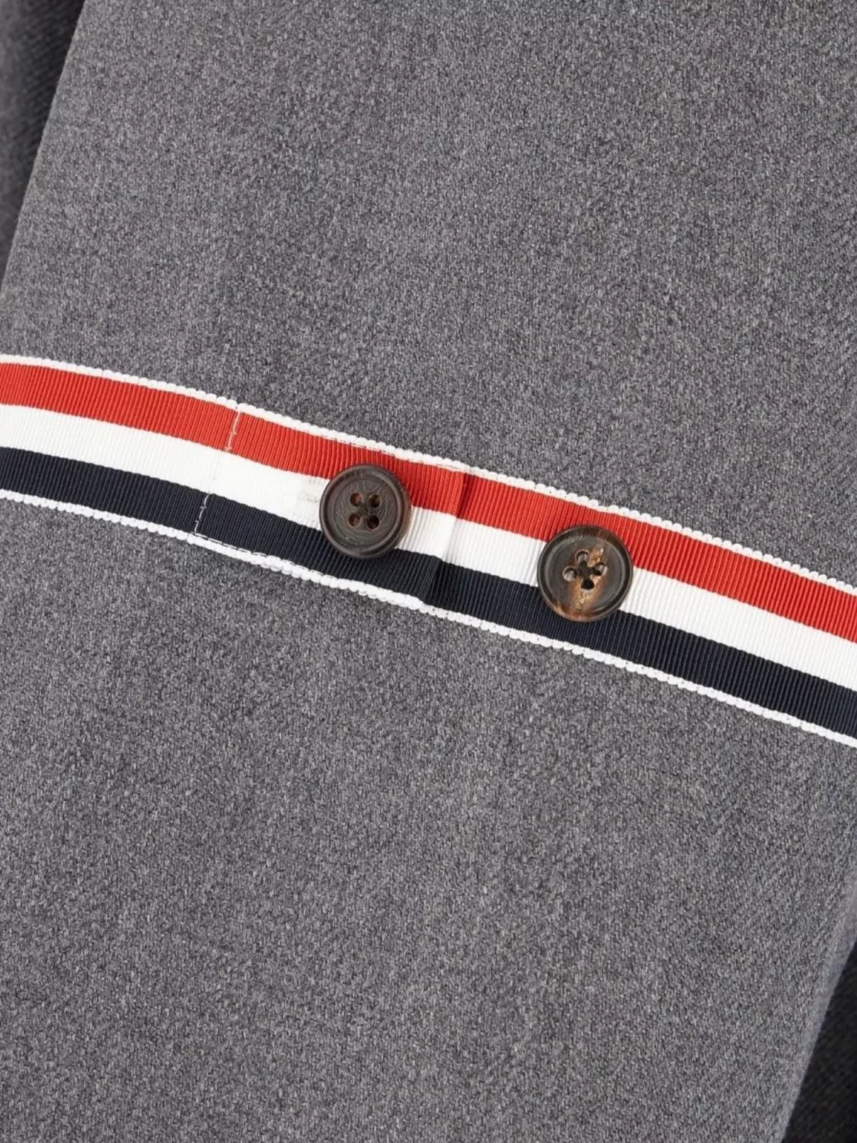Thom Browne Rwb-stripe Twill Coat