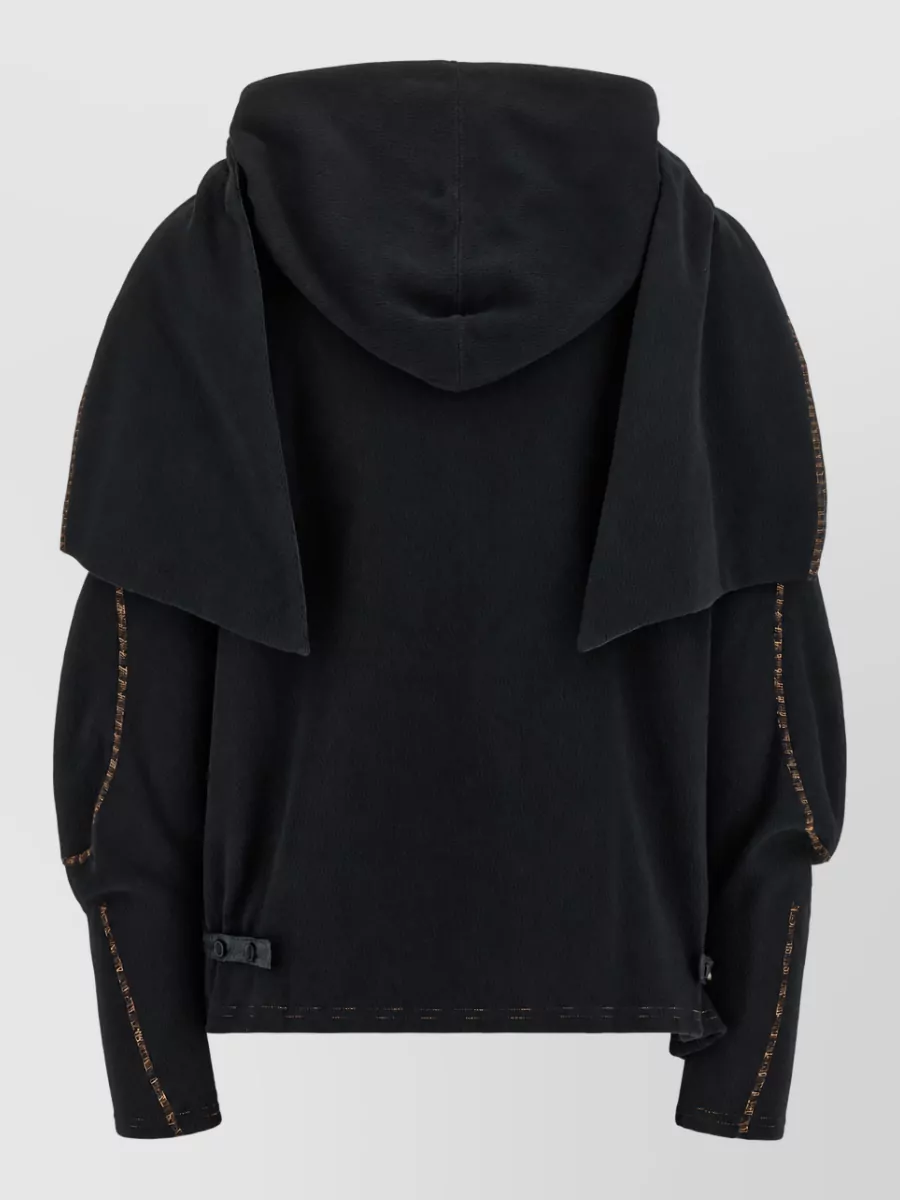Kiko Kostadinov Cotton Draped Hood Sweater