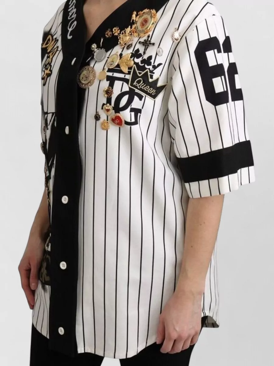 Dolce&Gabbana Striped Embellished Jacket