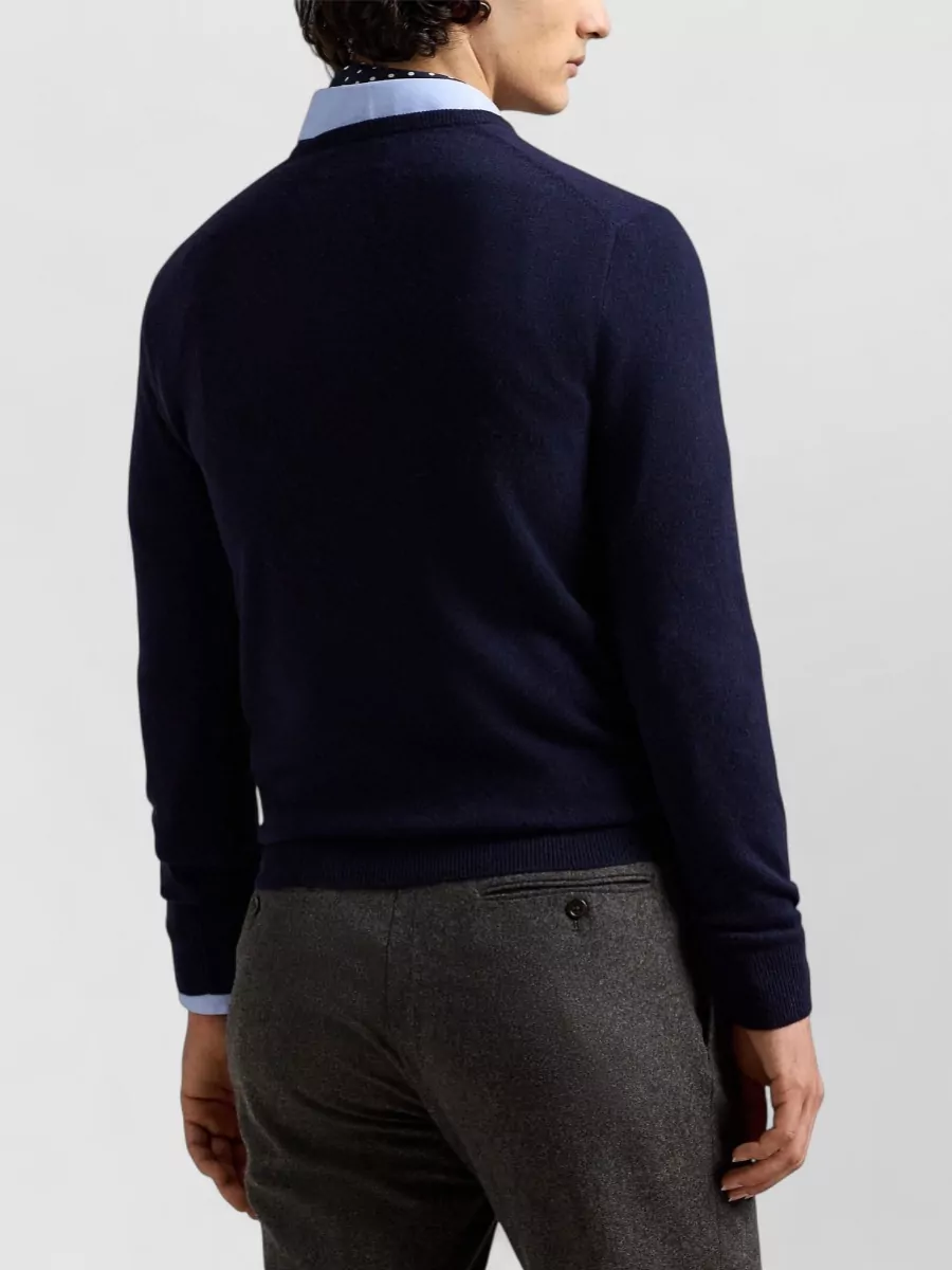 Ralph Lauren Logo Crew Neck Merino Wool Sweater