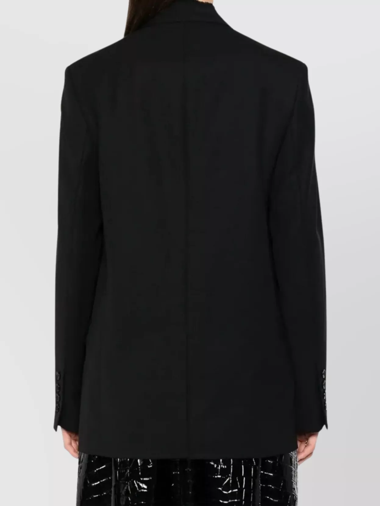 Totême Lapel Jacket With Raw Cut Finish