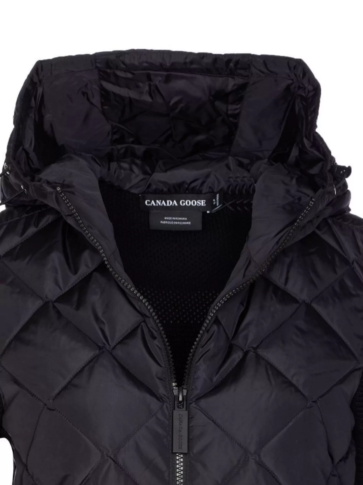 Canada Goose Hooded Quilted Down Jacket With Zip Pockets