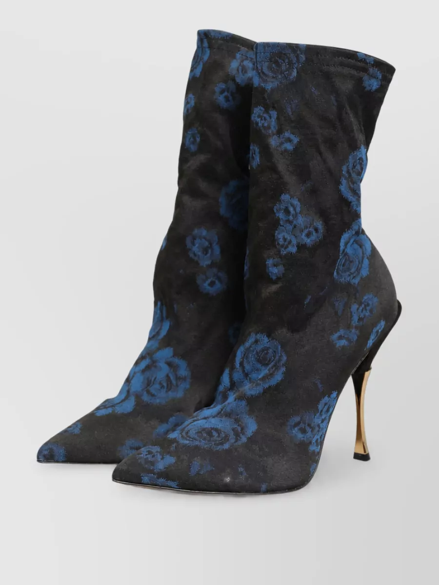 Dolce&Gabbana Floral Sock Boots